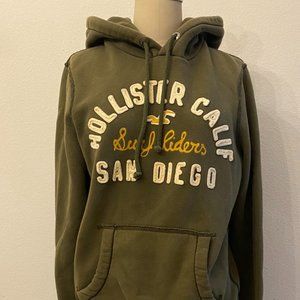 Hollister San Diego Moss Green Hoodie S
